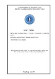 Giáo trình Đánh giá và quản lý nguồn lợi thuỷ sản (Nghề: Nuôi trồng thuỷ sản - Cao đẳng) - Trường Cao đẳng Cộng đồng Đồng Tháp