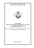 Giáo trình Bảo quản và chế biến sản phẩm chăn nuôi (Nghề: Thú y - CĐ/TC) - Trường Cao đẳng nghề Đồng Tháp