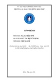 Giáo trình Mạng máy tính (Nghề: Tin học ứng dụng - Trung cấp) - Trường Cao đẳng Cộng đồng Đồng Tháp