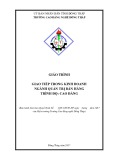 Giáo trình Giao tiếp trong kinh doanh (Nghề: Quản trị bán hàng - Cao đẳng) - Trường Cao đẳng nghề Đồng Tháp