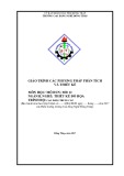 Giáo trình Các phương pháp phân tích và thiết kế (Nghề: Thiết kế đồ hoạ - CĐ/TC) - Trường Cao đẳng nghề Đồng Tháp