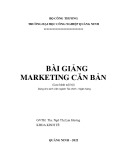 Bài giảng Marketing căn bản (Dùng cho sinh viên ngành Tài chính - Ngân hàng)