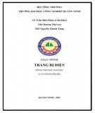 Giáo trình Trang bị điện: Phần 2 - Trường ĐH Công nghiệp Quảng Ninh