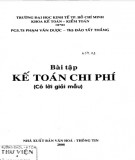 Kế toán chi phí: Bài tập có lời giải mẫu - Phần 1