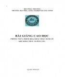 Bài giảng Phòng ngừa hiểm họa khai thác hầm lò khi khai thác xuống sâu: Phần 1 (Trình độ cao học)