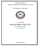 Giáo trình Truyền động thủy lực: Phần 2 - Trường ĐH Công nghiệp Quảng Ninh