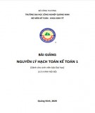 Bài giảng Nguyên lý hạch toán kế toán 1: Phần 2 - Trường ĐH Công nghiệp Quảng Ninh