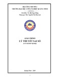 Giáo trình Lý thuyết sai số - Trường ĐH Công nghiệp Quảng Ninh