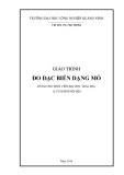 Giáo trình Đo đạc biến dạng mỏ (Ngành Trắc địa) - Trường ĐH Công nghiệp Quảng Ninh