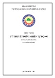 Giáo trình Lý thuyết điều khiển tự động - Trường ĐH Công nghiệp Quảng Ninh