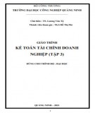 Giáo trình Kế toán tài chính doanh nghiệp (Tập 3): Phần 2 - Trường ĐH Công nghiệp Quảng Ninh