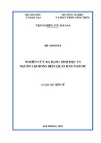 Luận án Tiến sĩ Thủy sinh vật học: Nghiên cứu đa dạng sinh học và nguồn lợi rong biển quần đảo Nam Du