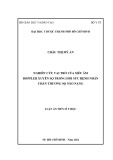Luận án Tiến sĩ Y học: Nghiên cứu vai trò của siêu âm doppler xuyên sọ trong hồi sức bệnh nhân chấn thương sọ não nặng