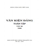 Toàn tập về Văn kiện Đảng (1959) - Tập 20