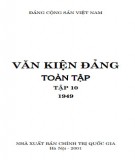 Toàn tập về Văn kiện Đảng (1949) - Tập 10