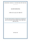 Tóm tắt luận án Tiến sĩ Tài chính ngân hàng: Ứng dụng trí tuệ nhân tạo trong quản lý rủi ro tín dụng tại Ngân hàng Nông nghiệp và Phát triển Nông thôn Việt Nam