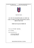 Tóm tắt luận án Tiến sĩ Tài chính – Ngân hàng: Các yếu tố ảnh hưởng đến cấu trúc nợ công ty niêm yết trên thị trường chứng khoán Việt Nam