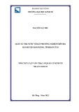 Tóm tắt luận văn Thạc sĩ Quản lý kinh tế: Quản lý nhà nước về đất phi nông nghiệp trên địa bàn huyện Kon Plông, tỉnh Kon Tum