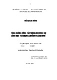 Luận văn Thạc sĩ Khoa học Thư viện: Tăng cường công tác thông tin phục vụ lãnh đạo trên địa bàn tỉnh Quảng Ninh