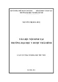 Luận văn Thạc sĩ Khoa học Thư viện: Tài liệu nội sinh tại trường Đại học Y dược Thái Bình