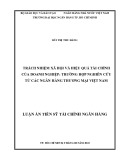 Luận án Tiến sĩ Tài chính ngân hàng: Trách nhiệm xã hội và hiệu quả tài chính của doanh nghiệp - Trường hợp nghiên cứu từ các ngân hàng thương mại Việt Nam