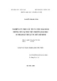 Luận văn Thạc sĩ Khoa học Thư viện: Nghiên cứu nhu cầu tin và việc bảo đảm thông tin tại Thư viện trường Đại học Sư phạm Kỹ thuật TP. Hồ Chí Minh