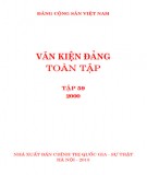 Toàn tập về Văn kiện Đảng (2000) - Tập 59