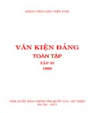 Toàn tập về Văn kiện Đảng (1998) - Tập 57