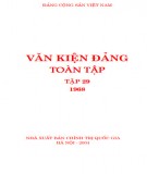 Toàn tập về Văn kiện Đảng (1968) - Tập 29