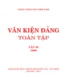 Toàn tập về Văn kiện Đảng (1999) - Tập 58