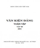 Toàn tập về Văn kiện Đảng (2001) - Tập 60