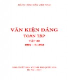 Toàn tập về Văn kiện Đảng (1992 – 6-1993) - Tập 52