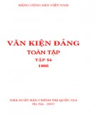 Toàn tập về Văn kiện Đảng (1995) - Tập 54