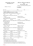 Đề thi cuối học kỳ 2 môn Hóa 11 năm 2021-2022 có đáp án - Sở GD&ĐT Quảng Nam (Mã đề 301)