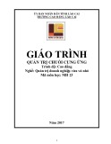 Giáo trình Quản trị chuỗi cung ứng (Nghề: Quản trị doanh nghiệp vừa và nhỏ - Trình độ: Cao đẳng) - Cao đẳng Cộng đồng Lào Cai