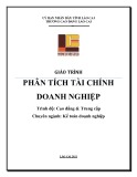 Giáo trình Phân tích tài chính doanh nghiệp (Nghề: Kế toán doanh nghiệp - Trình độ: Cao đẳng & Trung cấp) - Cao đẳng Cộng đồng Lào Cai