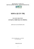 Bài giảng Sử dụng thiết bị văn phòng - Đại học Kinh tế - Kỹ thuật Bình Dương