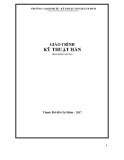 Giáo trình Kỹ thuật Hàn - Trường CĐ Kinh tế - Kỹ thuật Vinatex TP. HCM