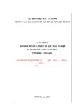 Giáo trình Thiết kế rập công nghiệp (Ngành/Nghề: Công nghệ may – Trình độ Cao đẳng) - Trường CĐ Kinh tế - Kỹ thuật Vinatex TP. HCM