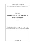 Giáo trình Quản lý chất lượng sản phẩm sợi, dệt (Ngành: Công nghệ sợi, dệt - Trình độ: Cao đẳng) - Trường CĐ Kinh tế - Kỹ thuật Vinatex TP. HCM