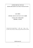 Giáo trình Quản lý sản xuất và tác nghiệp (Ngành: Công nghệ sợi, dệt - Trình độ: Cao đẳng) - Trường CĐ Kinh tế - Kỹ thuật Vinatex TP. HCM