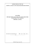 Giáo trình Quản trị chất lượng trang phục (Ngành Công nghệ may – Trình độ Cao đẳng) - Trường CĐ Kinh tế - Kỹ thuật Vinatex TP. HCM