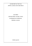 Giáo trình Tin học căn bản (Ngành May thời trang – Trình độ Cao đẳng) - Trường CĐ Kinh tế - Kỹ thuật Vinatex TP. HCM