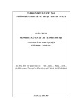 Giáo trình Nguyên lý chi tiết máy sợi dệt (Ngành: Công nghệ sợi, dệt - Trình độ: Cao đẳng) - Trường CĐ Kinh tế - Kỹ thuật Vinatex TP. HCM