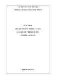 Giáo trình Tin học căn bản (Ngành Thiết kế đồ họa – Trình độ Cao đẳng) - Trường CĐ Kinh tế - Kỹ thuật Vinatex TP. HCM