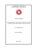 Luận văn Thạc sĩ Quản lý kinh tế: Đẩy mạnh công tác quản lý trật tự xây dựng đối với các doanh nghiệp tại Thị xã Đông Triều, Tỉnh Quảng Ninh