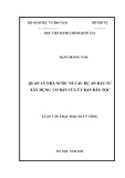 Luận văn Thạc sĩ Quản lý công: Quản lý nhà nước về các dự án đầu tư xây dựng cơ bản của Ủy ban Dân tộc