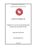 Luận văn Thạc sĩ Quản trị kinh doanh: Nghiên cứu các yếu tố ảnh hưởng đến hành vi mua sắm trực tuyến