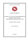 Luận văn Thạc sĩ Tài chính Ngân hàng: Tác động của các yếu tố vĩ mô tới biến động giá cổ phiếu ngành ngân hàng trên thị trường chứng khoán Việt Nam