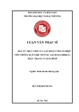 Luận văn Thạc sĩ Kinh doanh thương mại: Đầu tư trực tiếp của Tập đoàn Công nghiệp Viễn thông Quân đội Viettel tại Mozambique: Thực trạng và Giải pháp